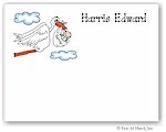 Pen At Hand Stick Figures Stationery - Stork - Boy