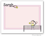 Pen At Hand Stick Figures Stationery - Tennis - Girl