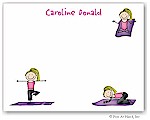 Pen At Hand Stick Figures Stationery - Yoga Party