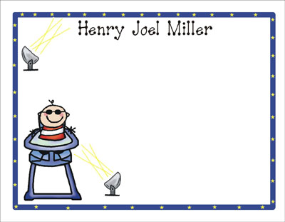Pen At Hand Stick Figures Stationery - Beaming - Boy Pen At Hand Stick Figures Stationery - Beaming - Boy