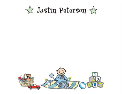Pen At Hand Stick Figures Stationery - Carpet - Boy Pen At Hand Stick Figures Stationery - Carpet - Boy