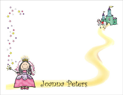 Pen At Hand Stick Figures Stationery - Castle - Girl Pen At Hand Stick Figures Stationery - Castle - Girl