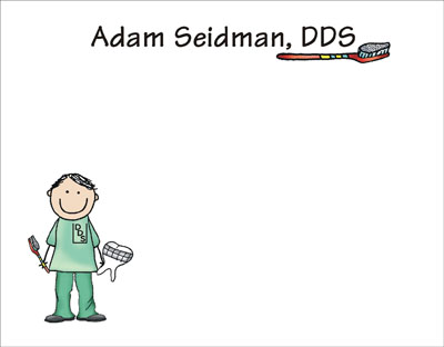 Pen At Hand Stick Figures Stationery - Dentist Pen At Hand Stick Figures Stationery - Dentist