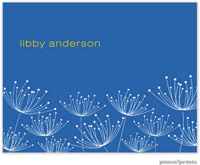 Stationery/Thank You Notes by PicMe Prints - Dandelions Ocean (Folded) Stationery/Thank You Notes by PicMe Prints - Dandelions Ocean (Folded)