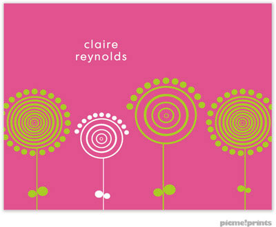 Stationery/Thank You Notes by PicMe Prints - Lollies Bubblegum (Folded)