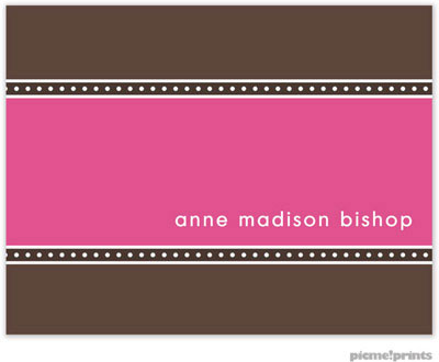 Stationery/Thank You Notes by PicMe Prints - Marquee Bubblegum (Folded) Stationery/Thank You Notes by PicMe Prints - Marquee Bubblegum (Folded)