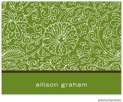 Stationery/Thank You Notes by PicMe Prints - India Cilantro (Folded) Stationery/Thank You Notes by PicMe Prints - India Cilantro (Folded)