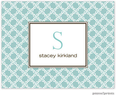 Stationery/Thank You Notes by PicMe Prints - Mediterranean Robin's Egg (Folded) Stationery/Thank You Notes by PicMe Prints - Mediterranean Robin's Egg (Folded)