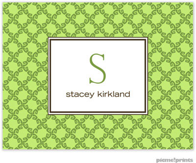 Stationery/Thank You Notes by PicMe Prints - Mediterranean Lime (Folded)