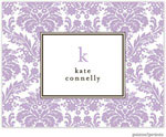 Stationery/Thank You Notes by PicMe Prints - Damask Periwinkle (Folded)