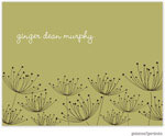 Stationery/Thank You Notes by PicMe Prints - Dandelions Moss (Folded)
