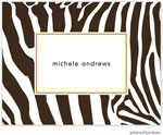 Stationery/Thank You Notes by PicMe Prints - Create-Your-Own Contemporary Zebra (Folded)