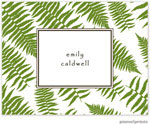 Stationery/Thank You Notes by PicMe Prints - Ferns Cilantro (Folded)