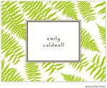 Stationery/Thank You Notes by PicMe Prints - Ferns Chartreuse (Folded)