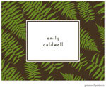 Stationery/Thank You Notes by PicMe Prints - Ferns Espresso (Folded)