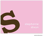Stationery/Thank You Notes by PicMe Prints - Alphabet Chocolate on Pink (Folded)