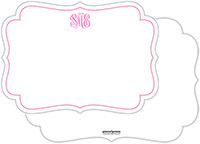 Stationery/Thank You Notes by PicMe Prints (Thin Border Bubblegum)