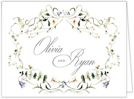 Stationery/Thank You Notes by PicMe Prints - Paradise Garden Serenade (Folded) Stationery/Thank You Notes by PicMe Prints - Paradise Garden Serenade (Folded)