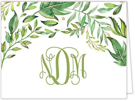Stationery/Thank You Notes by PicMe Prints - Greenery (Folded) Stationery/Thank You Notes by PicMe Prints - Greenery (Folded)