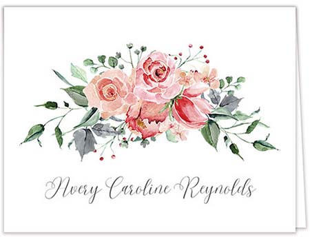 Stationery/Thank You Notes by PicMe Prints - Blooming Bliss (Folded)