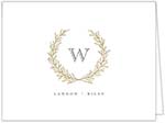 Stationery/Thank You Notes by PicMe Prints - Regal Wreath (Folded)