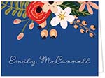 Stationery/Thank You Notes by PicMe Prints - Botanical Royal (Folded)