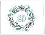 Stationery/Thank You Notes by PicMe Prints - Fanciful Wreath (Folded)