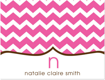 Note Cards/Stationery by Prints Charming - Hot Pink Chevron (Folded) Note Cards/Stationery by Prints Charming - Hot Pink Chevron (Folded)