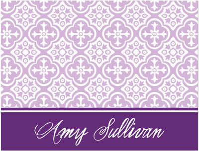 Note Cards/Stationery by Prints Charming - Lavender & Purple Classic Pattern (Folded) Note Cards/Stationery by Prints Charming - Lavender & Purple Classic Pattern (Folded)