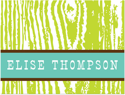 Note Cards/Stationery by Prints Charming - Lime & Turquoise Faux Bois (Folded) Note Cards/Stationery by Prints Charming - Lime & Turquoise Faux Bois (Folded)