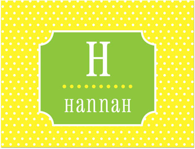 Note Cards/Stationery by Prints Charming - Yellow & Green Tiny Dots (Folded) Note Cards/Stationery by Prints Charming - Yellow & Green Tiny Dots (Folded)