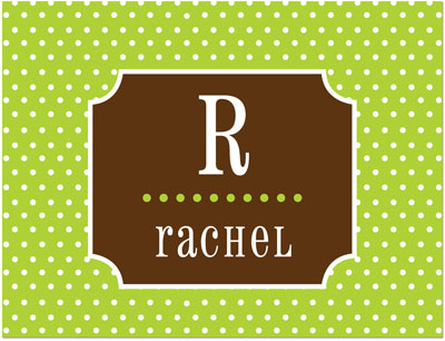 Note Cards/Stationery by Prints Charming - Green & Brown Tiny Dots (Folded) Note Cards/Stationery by Prints Charming - Green & Brown Tiny Dots (Folded)