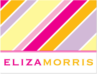 Note Cards/Stationery by Prints Charming - Multi Color Stripes (Folded) Note Cards/Stationery by Prints Charming - Multi Color Stripes (Folded)
