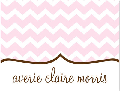 Note Cards/Stationery by Prints Charming - Light Pink Chevron (Folded) Note Cards/Stationery by Prints Charming - Light Pink Chevron (Folded)