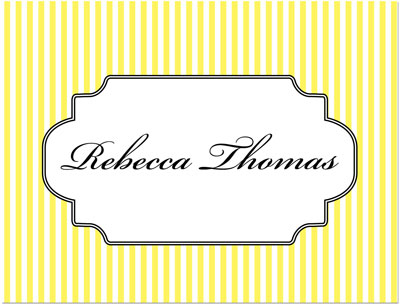Note Cards/Stationery by Prints Charming - Light Yellow Elegant Pinstripe (Folded) Note Cards/Stationery by Prints Charming - Light Yellow Elegant Pinstripe (Folded)