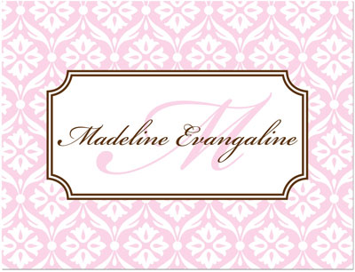 Note Cards/Stationery by Prints Charming - Pink & White Lace Pattern (Folded) Note Cards/Stationery by Prints Charming - Pink & White Lace Pattern (Folded)