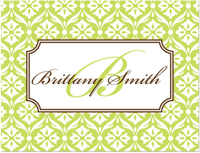 Note Cards/Stationery by Prints Charming - Light Green & White Lace Pattern (Folded) Note Cards/Stationery by Prints Charming - Light Green & White Lace Pattern (Folded)