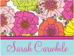 Note Cards/Stationery by Prints Charming - Stylish Multi Color Floral (Folded)