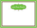 Note Cards/Stationery by Prints Charming - Green & Brown Decorative Element (Flat)