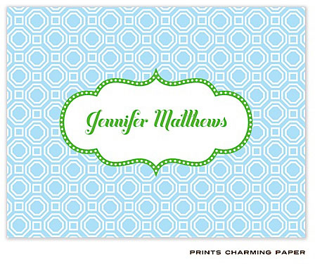 Note Cards/Stationery by Prints Charming - Blue Geometric Note Cards/Stationery by Prints Charming - Blue Geometric