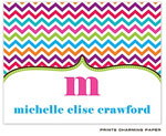 Note Cards/Stationery by Prints Charming - Multi-Color Chevron