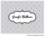 Note Cards/Stationery by Prints Charming - Grey Geometric