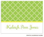 Note Cards/Stationery by Prints Charming - Leaf Lattice Green