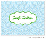 Note Cards/Stationery by Prints Charming - Blue Geometric