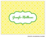 Note Cards/Stationery by Prints Charming - Yellow Geometric