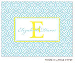 Note Cards/Stationery by Prints Charming - Blue Linking Pattern