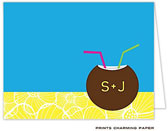 Note Cards/Stationery by Prints Charming - Luau Note (Folded)