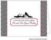 Note Cards/Stationery by Prints Charming - Stylish Shoes Note (Folded)