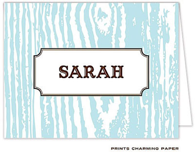 Note Cards/Stationery by Prints Charming - Blue Wood grain Note (Folded) Note Cards/Stationery by Prints Charming - Blue Wood grain Note (Folded)