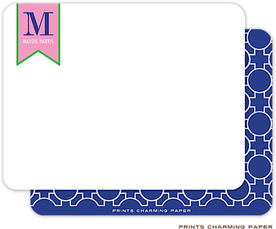 Note Cards/Stationery by Prints Charming - Stylish Green Initial Pattern (Flat) Note Cards/Stationery by Prints Charming - Stylish Green Initial Pattern (Flat)